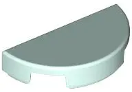 Aqua Tile, Round 1 x 2 Half