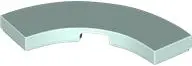 Aqua Tile, Round Corner 3 x 3 Macaroni