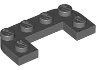 Bluish Gray Plate, Round Corner 2 x 4 Double with 1 x 2 Cutout
