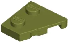 Green Wedge, Plate 2 x 2  Left