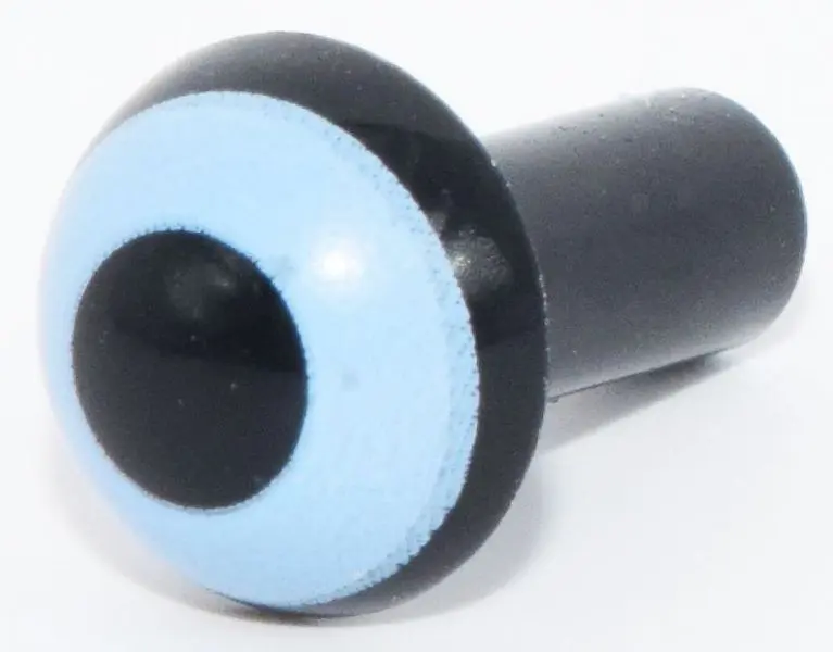 Bar   1L with Rounded End (Dome Top) with Bright Light Blue Ring Pattern