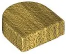 Gold Tile, Round 1 x 1 Half Circle Extended
