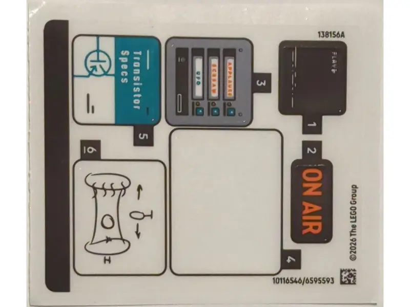 Sticker Sheet for Set 40891 - (10116546/6595593)