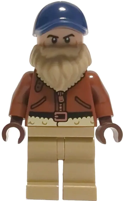 Jim Hopper - Reddish Brown Coat, Dark Blue Cap, Dark Tan Beard