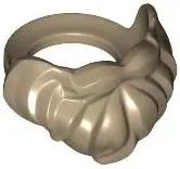 Tan Minifigure Beard, Medium Short