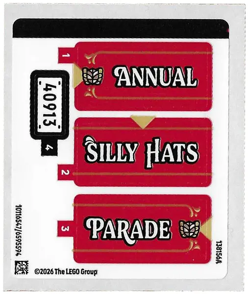 Sticker Sheet for Set 40913 - (10116547/6595594)
