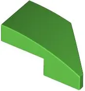 Green Wedge 2 x 1 x 2/3 Left