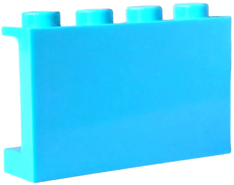 Azure Panel 1 x 4 x 2 with Side Supports - Hollow Studs