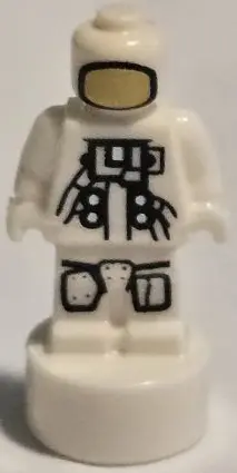 Minifigure, Utensil Statuette / Trophy with NASA Astronaut Pattern