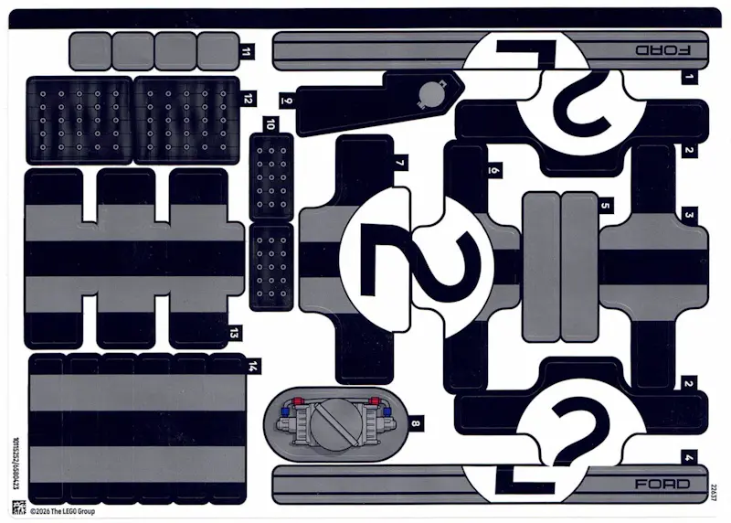 Sticker Sheet for Set 42223 - (10115252/6580423)