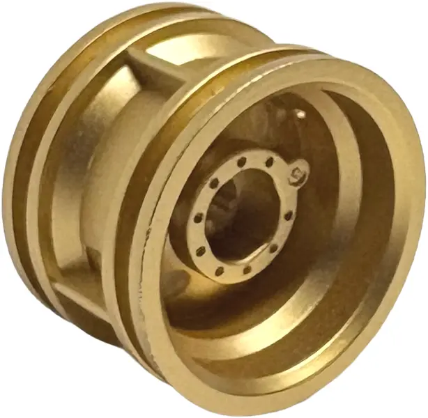 Gold Wheel 30.4mm D. x 20mm with No Pin Holes and Reinforced Rim