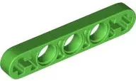 Green Technic, Liftarm Thin 1 x 5 - Axle Holes
