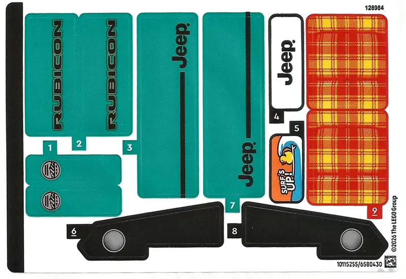Sticker Sheet for Set 42227 - (10115255/6580430)