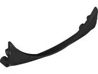 Black Technic, Panel Car Mudguard Arched #42 13 x 2 x 5 Rounded Top