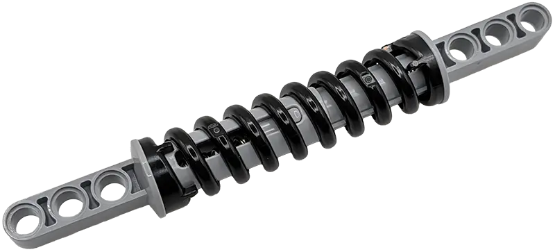 Black Technic, Shock Absorber 14L with Light Bluish Gray Ends