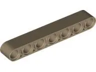 Dark Tan Technic, Liftarm Thick 1 x 7