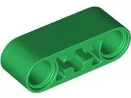 Green Technic, Liftarm Thick 1 x 3 - Axle Hole