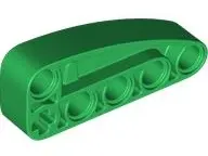 Green Technic, Liftarm, Modified L-Shape Quarter Ellipse Thick 2 x 5