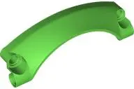 Green Technic, Panel Car Mudguard Arched #42 9 x 2 x 3 Rounded Top