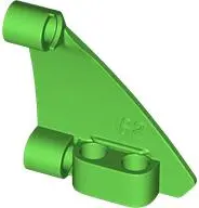 Green Technic, Panel Curved #62 5 x 4 Tapered Right