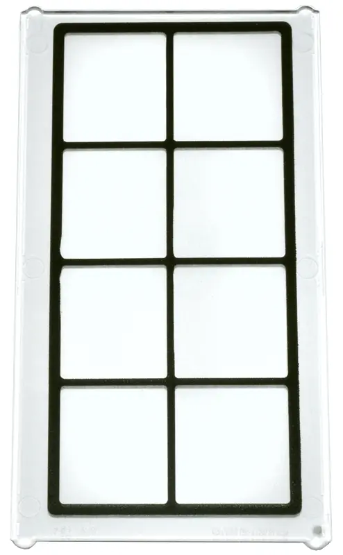 Glass for Window 1 x 4 x 6 with Black Lattice Pattern