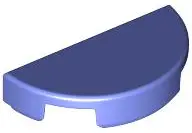 Violet Tile, Round 1 x 2 Half