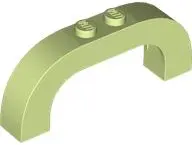 Green Arch 1 x 6 x 2 Curved Top