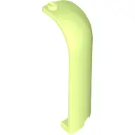 Green Panel 3 x 3 x 6 Corner Convex with Curved Top