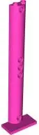 Pink Support 2 x 4 x 13 Semicircle with 5 Pin Holes