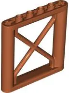 Orange Support 1 x 6 x 5 Girder Rectangular