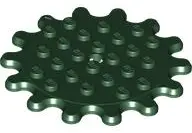 Green Plate, Round 6 x 6 Gear 14 Tooth