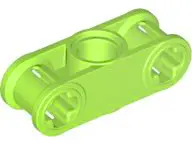 Lime Technic, Axle and Pin Connector Perpendicular 3L with Center Pin Hole