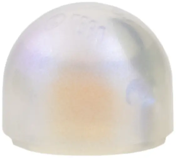 Trans-Clear Brick, Round 1 x 1 x 2/3 Dome Top