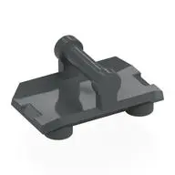 PLATE 2X3 W/ HOR. 3,2 SHAFT
