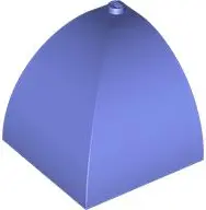 Violet Panel 5 x 5 x 3 1/3 Corner Convex with Curved Top