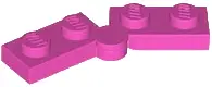Dark Pink Hinge Plate 1 x 4 Swivel (2429 / 2430)