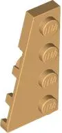 Tan Wedge, Plate 4 x 2 Left