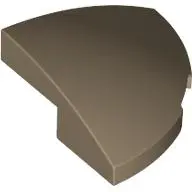 Tan Slope, Curved 2 x 2 x 2/3 Corner Round