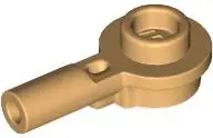 Tan Bar   1L with 1 x 1 Round Plate with Hollow Stud