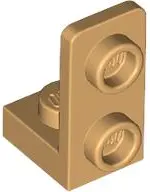 Tan Bracket 1 x 1 - 1 x 2 Inverted