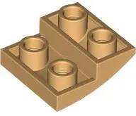 Tan Slope, Curved 2 x 2 x 2/3 Inverted