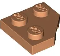 Wedge, Plate 2 x 2  Cut Corner