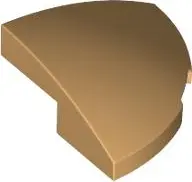 Tan Slope, Curved 2 x 2 x 2/3 Corner Round