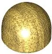 Gold Brick, Round 1 x 1 x 2/3 Dome Top