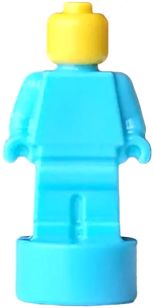 Azure Minifigure, Utensil Statuette / Trophy with Molded Yellow Head Pattern