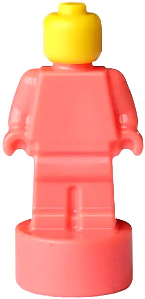 Minifigure, Utensil Statuette / Trophy with Molded Yellow Head Pattern