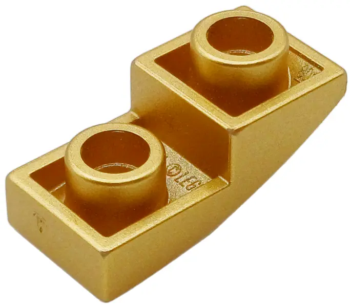Gold Slope, Curved 2 x 1 x 2/3 Inverted