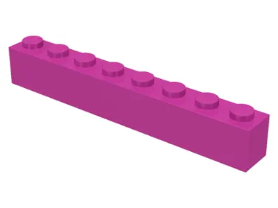 Dark Pink Brick 1 x 8