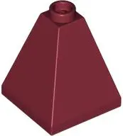 Dark Red Slope 75 2 x 2 x 2 Quadruple Convex