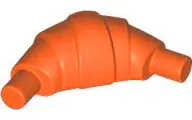 Orange Croissant with Flat Ends